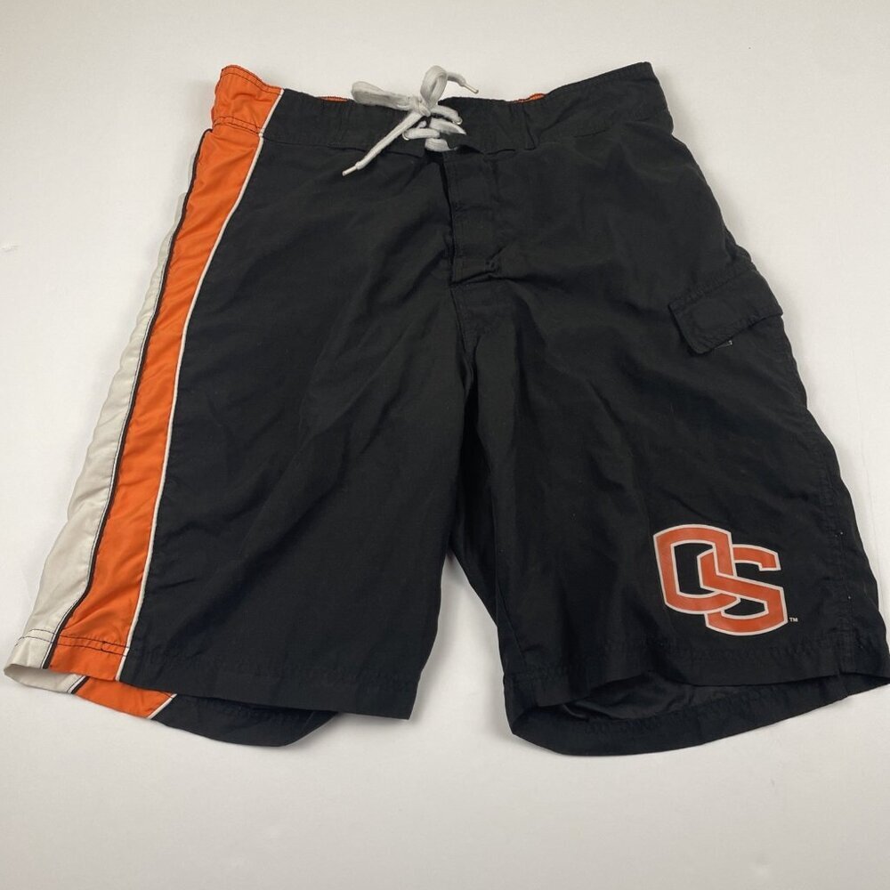 Oregon State Beavers Board Shorts Men’s M Black Orange Mesh Lined Swim Trunk
